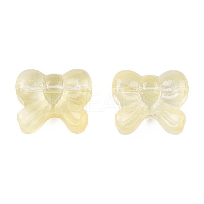 Transparent Spray Painted Glass Beads LS-GLAA-N035-025-C07-1