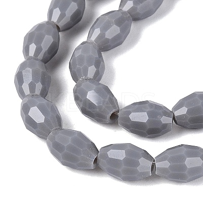Opaque Solid Color Glass Beads Strands LS-GLAA-N071-01A-C11-1
