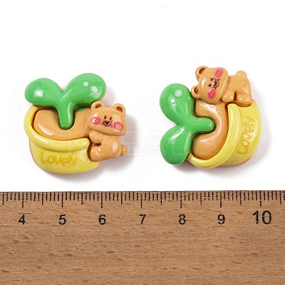 Opaque Resin Decoden Cabochons CRES-O007-04B-1