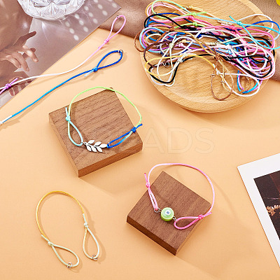30Pcs 10 Colors Nylon Thread Cord Bracelets Making BJEW-TAC0039-1