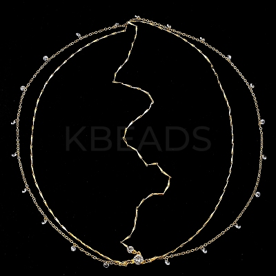 Alloy with Rhinestone Hair Chain DIY-WH20058-11G-1
