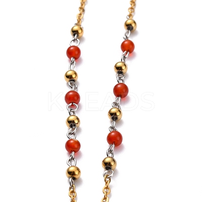 304 Stainless Steel Pendant Necklaces NJEW-H210-G-G-1