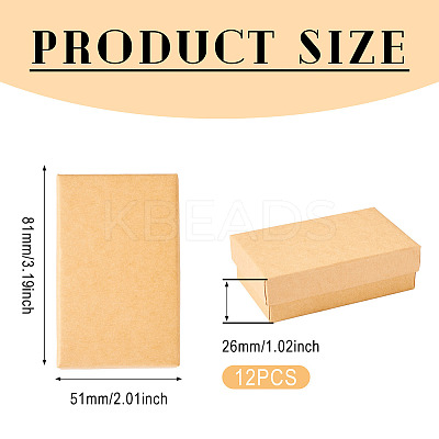 Rectangle Cardboard Paper Jewelry Box LS-CON-TAC0015-01C-1