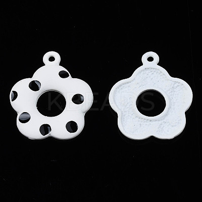 Spray Painted Alloy Pendants PALLOY-S142-002A-NR-1