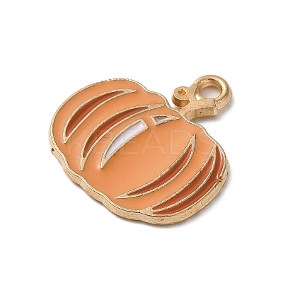 Thanksgiving Day Golden Tone Alloy Enamel Pendants ENAM-M002-01B-G-1