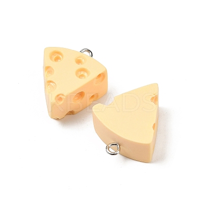 Spray Painted Opaque Resin Pendants RESI-F061-07-1