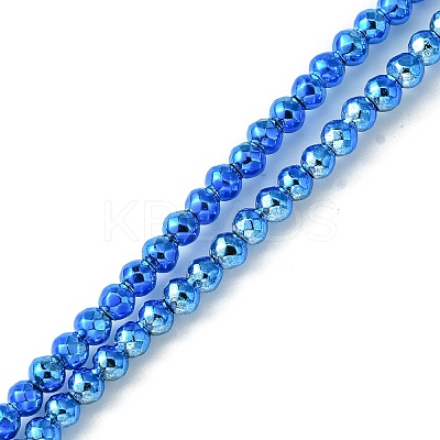 Baking Paint Synthetic Non-Magnetic Hematite Beads Strands G-H020-K01-06-1