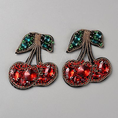 Cherry Acrylic Iron on/Sew On Patches PATC-WH20002-01-1
