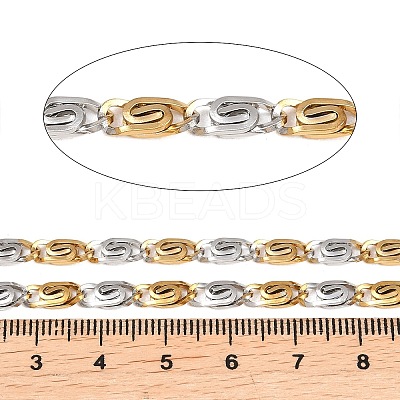 Two Tone 304 Stainless Steel Lumachina Chains CHS-P028-03A-1