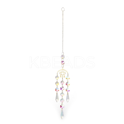 Brass Big Pendant Decorations HJEW-M005-04F-G-1