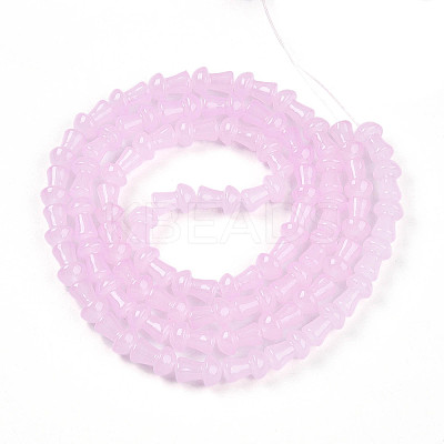 Baking Paint Glass Beads Strands DGLA-N007-01E-1