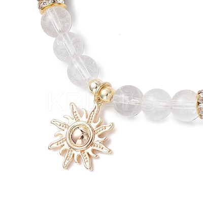 3Pcs Brass Charm Bracelets BJEW-JB12230-1