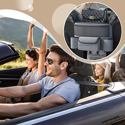 Universal Imitation Leather Car Storage Pocket ABAG-WH0040-07A-1