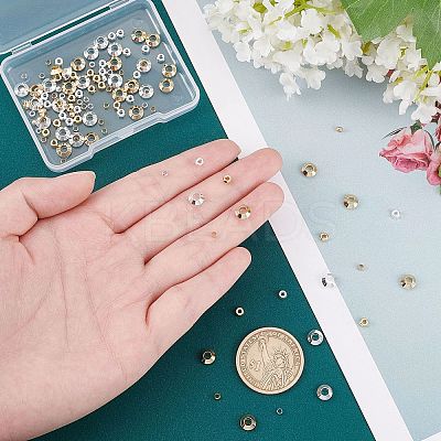 120Pcs 3 Style Brass Beads KK-FH0002-79-1