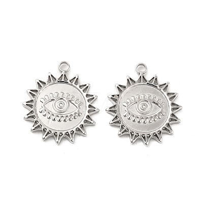 Tarnish Resistant 304 Stainless Steel Pendant Rhinestone Settings STAS-B032-35P-1