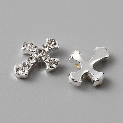 Alloy Rhinestone Cabochons MRMJ-WH0079-50S-1