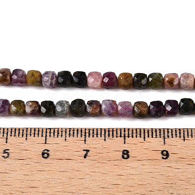 Natural Multicolor Tourmaline Beads Strands G-N342-109B-1