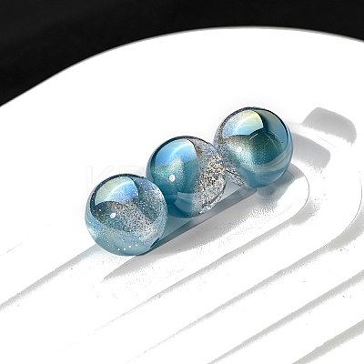 30Pcs Gradient Color Opaque Resin Beads PW-WG675F3-08-1