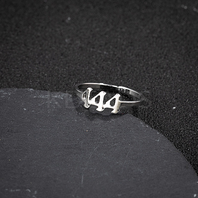 Number 201 Stainless Steel Adjustable Cuff Rings FS-WG22891-08-1