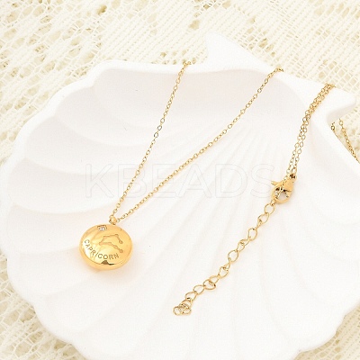 304 Stainless Steel Clear Cubic Zirconia Constellation Pendant Necklaces NJEW-R021-02G-02-1