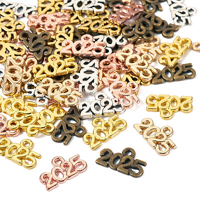 120Pcs 6 Colors Alloy Tibetan Style Pendants FIND-TA0005-85-1