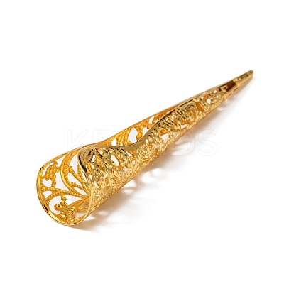 Hollow out Iron Finger Nail Tip Claw Rings AJEW-WH0282-38B-1