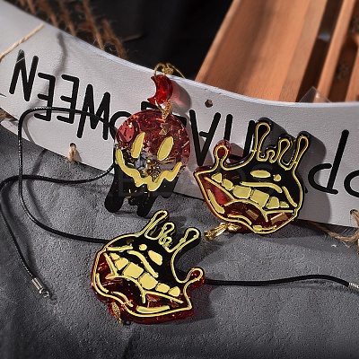DIY Halloween Theme Pendant Silicone Molds DIY-I102-05-1