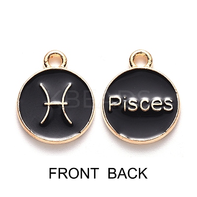 Alloy Enamel Pendants ENAM-SZ0001-28C-H-1