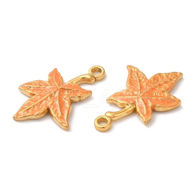 304 Stainless Steel Enamel Pendants STAS-K256-08G-03-1