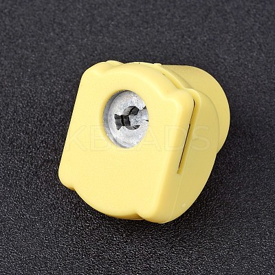 Random Single Color or Random Mixed Color Mini Plastic Craft Paper Punch Sets for Scrapbooking & Paper Crafts AJEW-L051-04-1