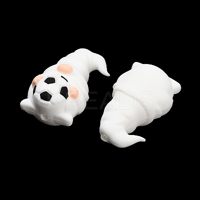 Football Theme Silicone Beads SIL-B081-01C-1
