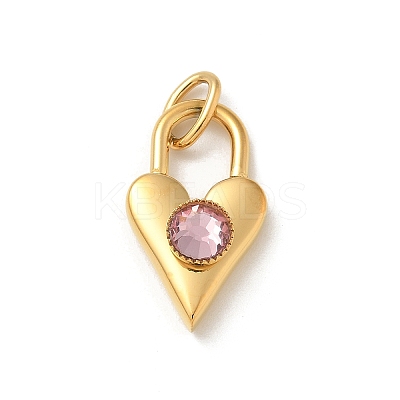 Ion Plating(IP) 304 Stainless Steel with Rhinestone Pendants STAS-G351-10G-10-1