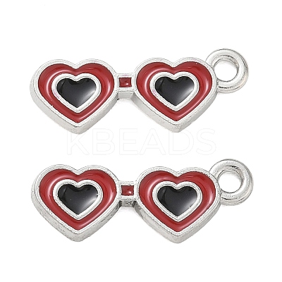 Alloy Enamel Pendants FIND-D044-18P-1
