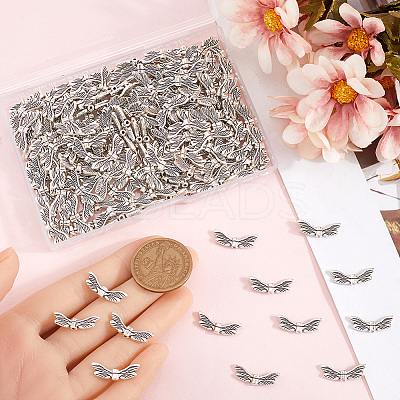 200Pcs Tibetan Style Alloy Beads FIND-SP0002-15A-1