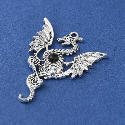 Tibetan Style Alloy Pendants PALLOY-O002-15B-AS-1