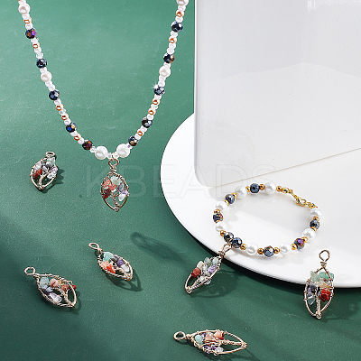 Natural Gemstone Pendants G-SC0001-92-1