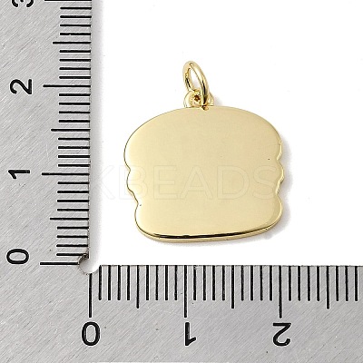 Brass Enamel Pendants KK-L262-13G-01-1