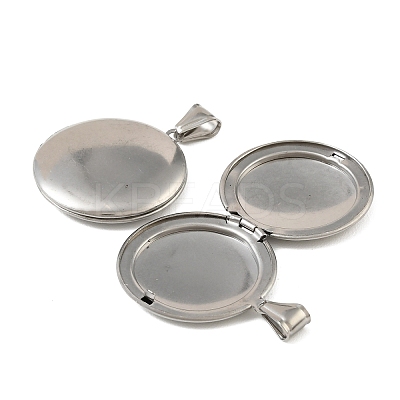 316 Stainless Steel Locket Pendants STAS-K321-11D-P-1