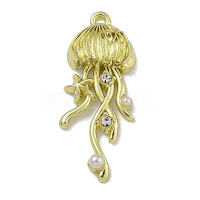 Rack Plating Alloy Pendants PALLOY-F312-45G-1