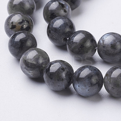 Natural Labradorite Beads Strand X-GSR8mmC128-1