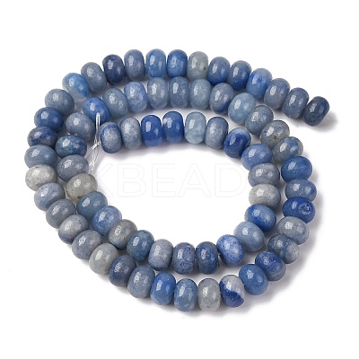Dyed & Heated Natural Blue Aventurine Beads Strands G-F642-05-1-1