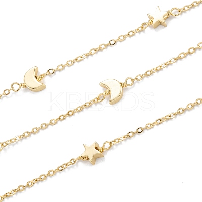 Handmade Brass Beaded Chain CHC-M021-22G-1