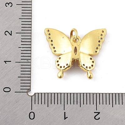Brass Micro Pave Cubic Zirconia Pendants LS-KK-K371-46G-03-1