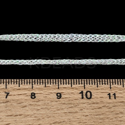 3.5MM Polyester Metallic Cord Braided Cord Necklace Making FB-CBAA152-01G-08-1