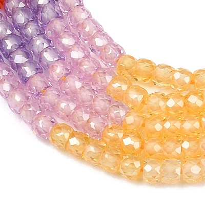 Cubic Zirconia Beads Strands ZIRC-P125-2x3mm-02-1