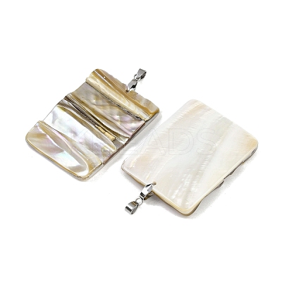 Natural Freshwater Shell Big Pendants SSHEL-B003-05P-02-1