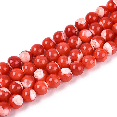 Natural Trochus Shell Mother of Pearl Shell Beads Strands SSHEL-T012-06-1