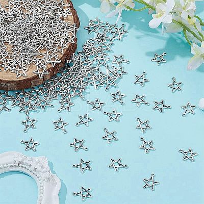 150Pcs Tibetan Style Zinc Alloy Pendants FIND-HY0004-19AS-1