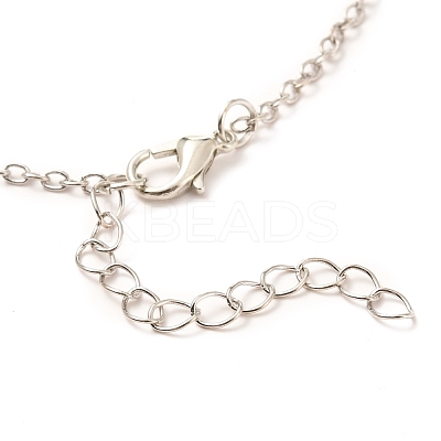 Rack Plating Alloy Heart Pendant Necklaces Sets NJEW-B081-08B-1