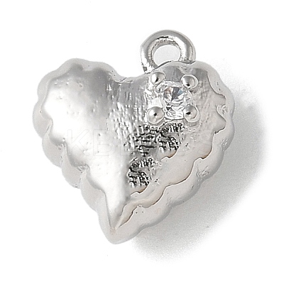 Brass Micro Pave Cubic Zirconia Pendants KK-P290-60P-01-1